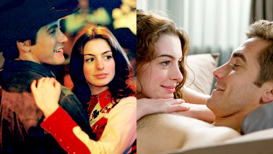 Jake Gyllenhaal, Anne Hathaway, Brokeback Mountain, Love and Other Drugs Jake Gyllenhaal, Anne Hathaway, Brokeback Mountain, Love and Other Drugs